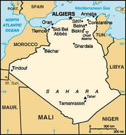 Map of Algeria