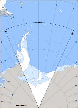 Map of Argentine Antarctica