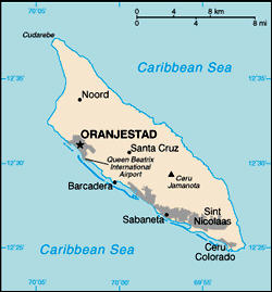 Map of Aruba