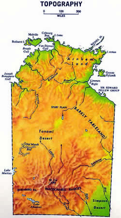 Map of Northern Territory