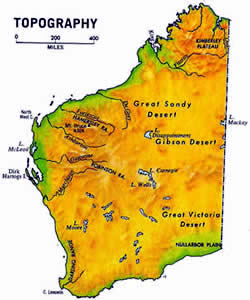 Map of Western Australia