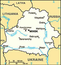 Map of Belarus