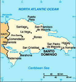 Map of Dominican Republic