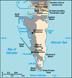 Map of Gibraltar