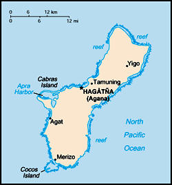 Map of Guam
