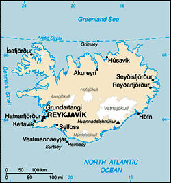 Map of Iceland