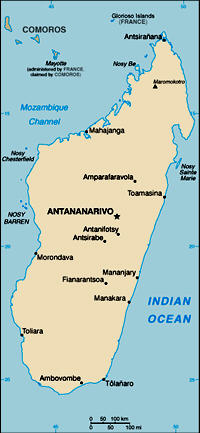 Map of Madagascar