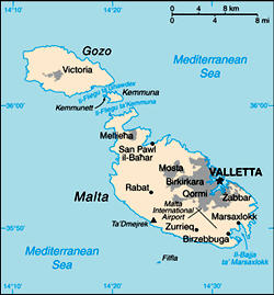 Map of Malta
