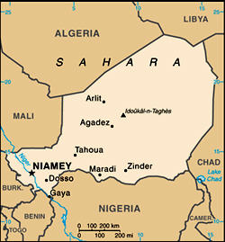Map of Niger