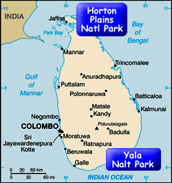 Map of Sri Lanka