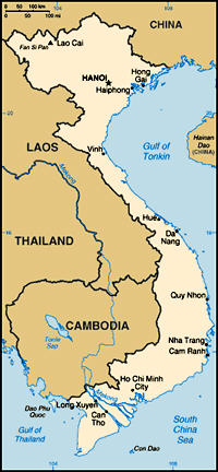 Map of Vietnam