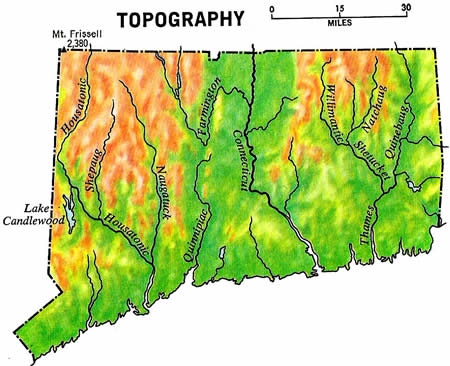 Map of Connecticut