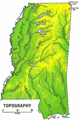 Map of Mississippi