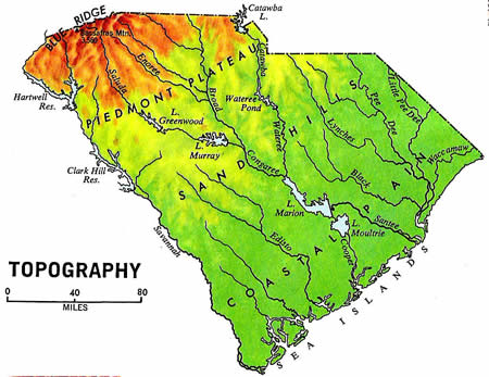 Map of South Carolina